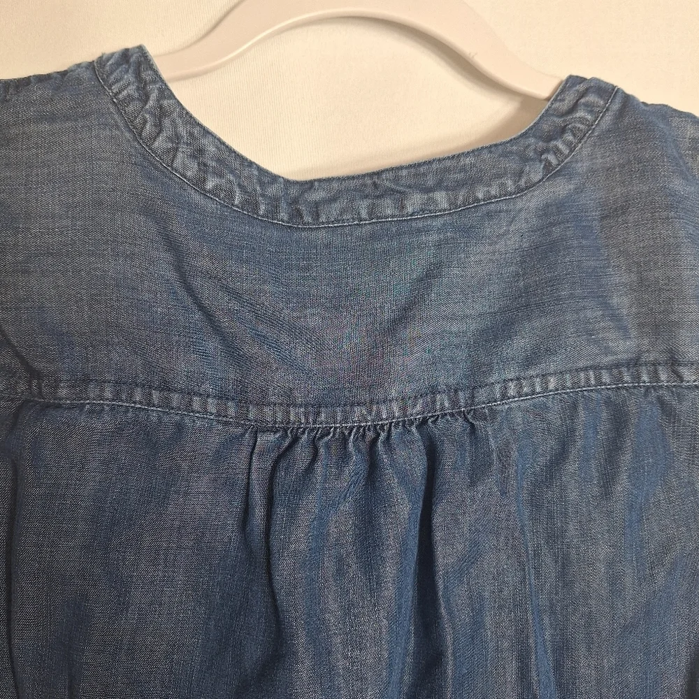 J. Jill Blue Embroidered Blouse - Picture 7 of 11